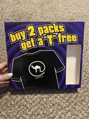 Vintage 1997 Camel Where its @ Pocket T-Shirt Black XL